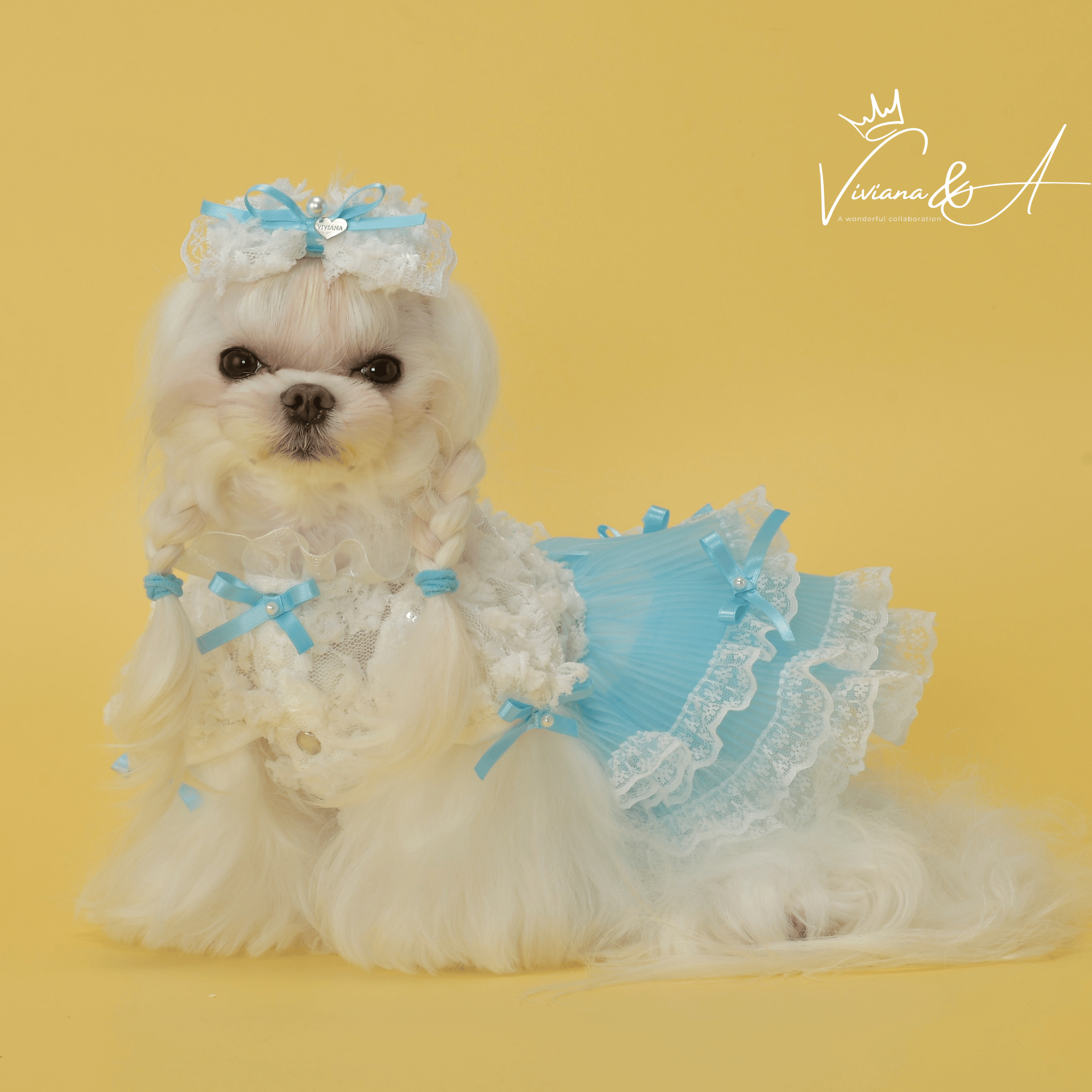 【予約商品】フェアリーレースワンピース   Blue