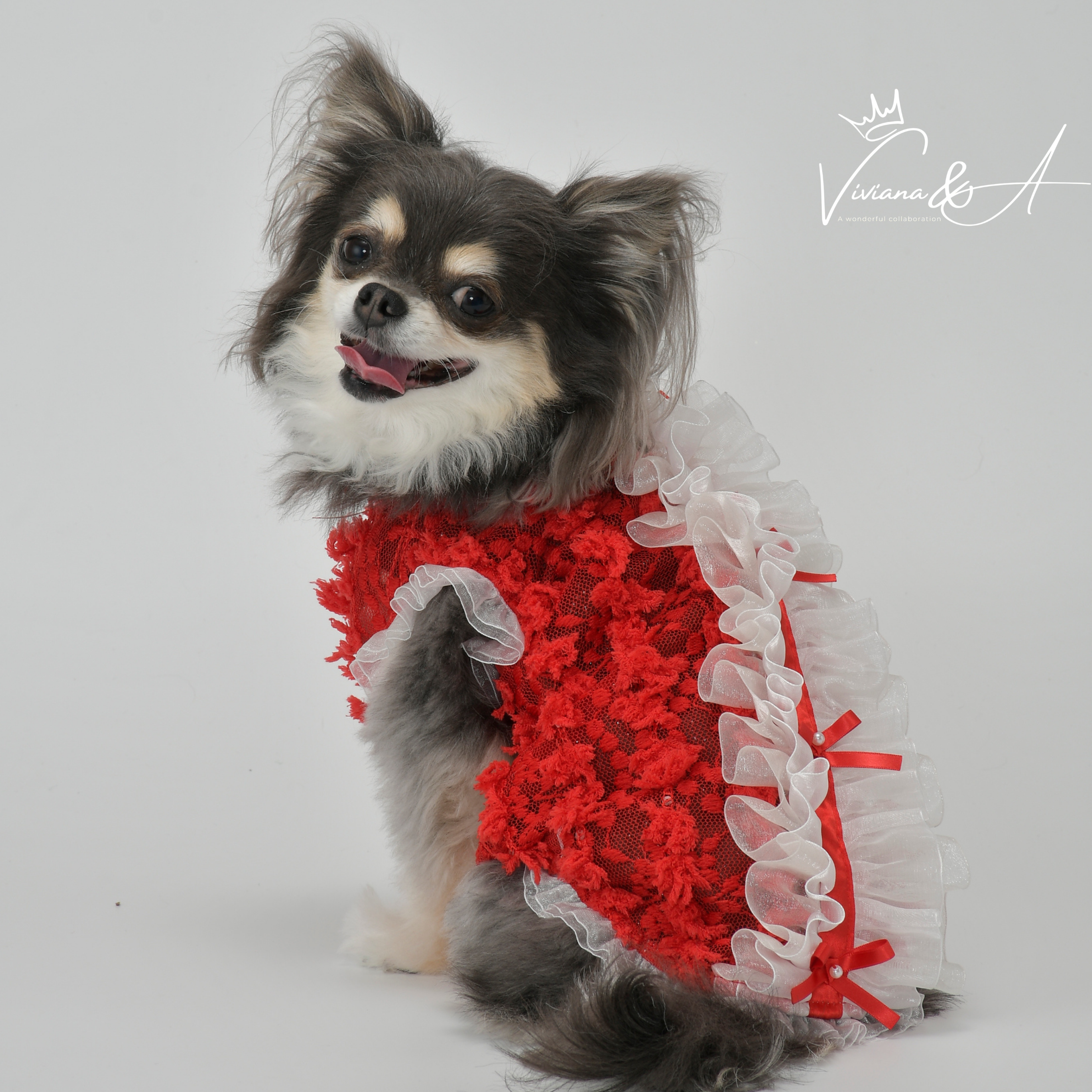 【予約商品】フェアリーレースタンクトップ   Red
