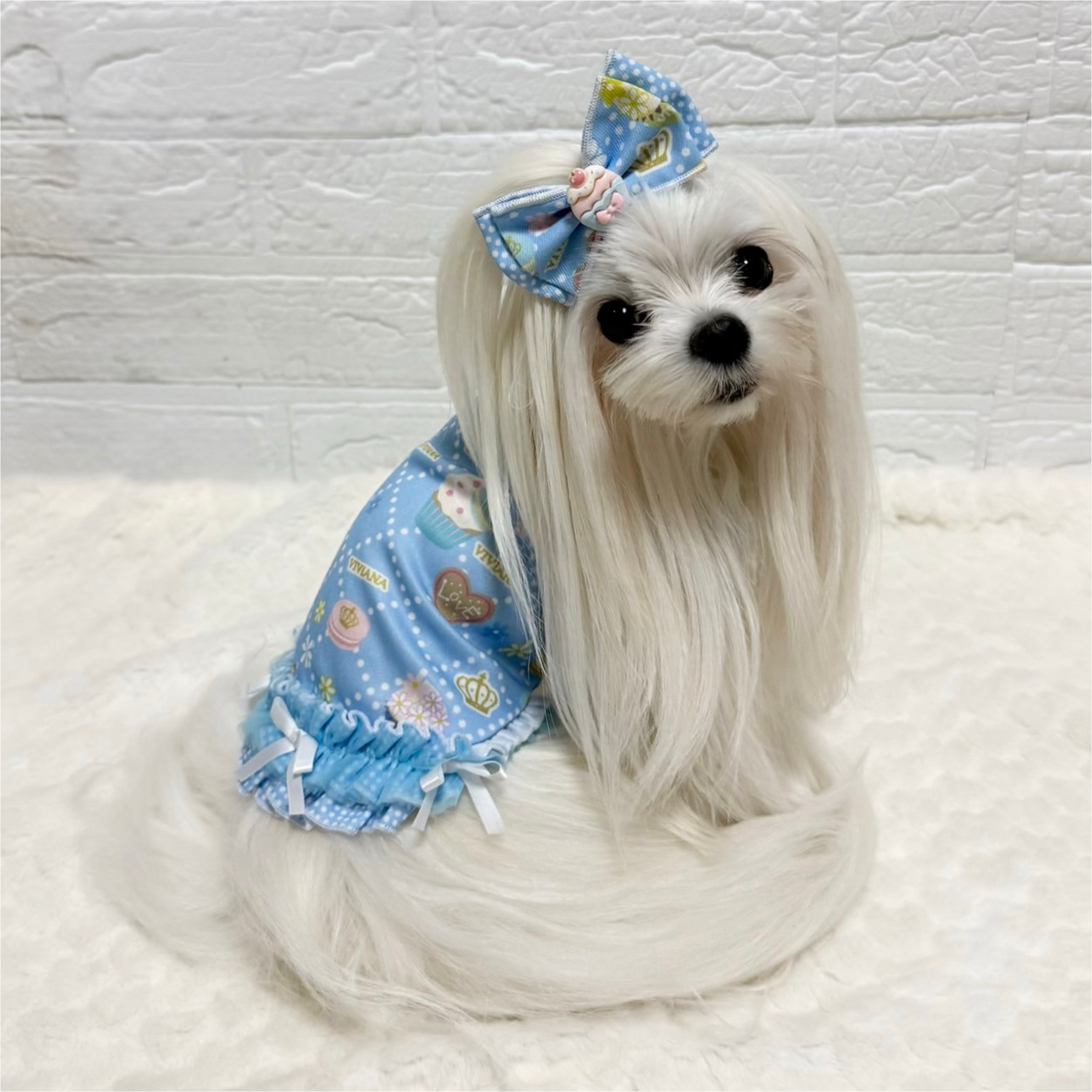 スイーツフリルタンクトップ　Blue