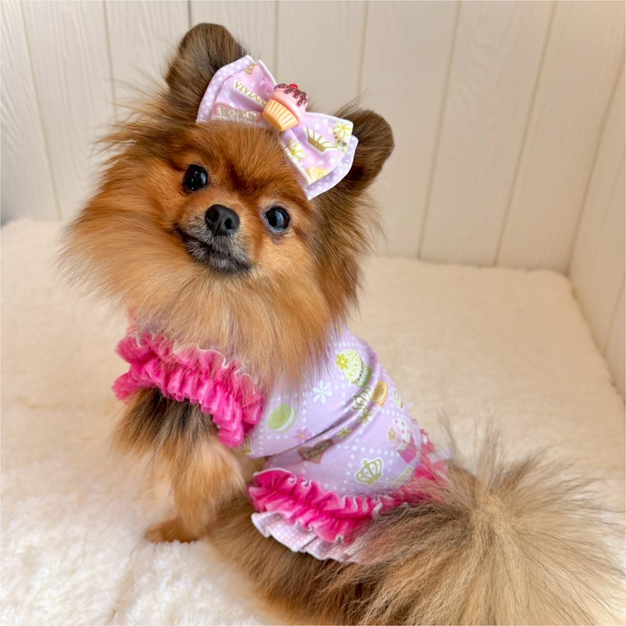 スイーツフリルタンクトップ　Pink