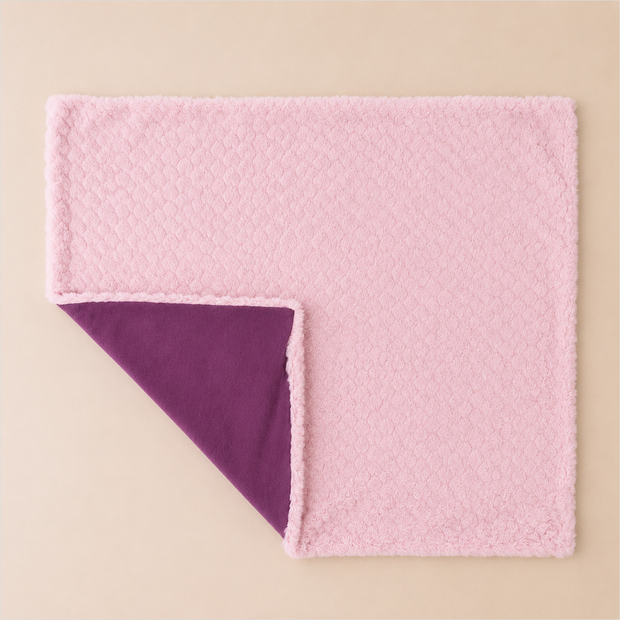 テラヘルツハートファーブランケット Pink